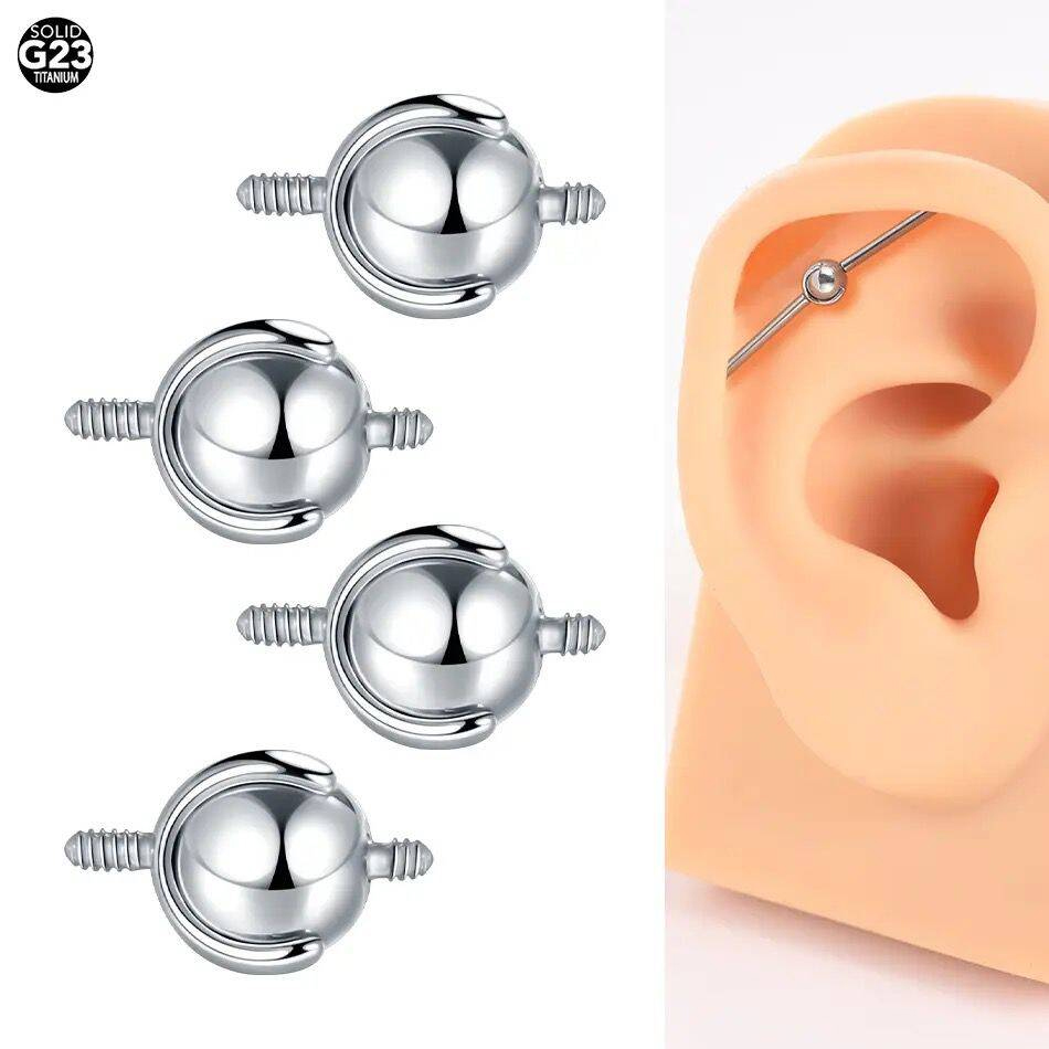 Body Jewelry Replacement Ball - 1pc 16g/14g 4/5mm industrielle Lang hantel