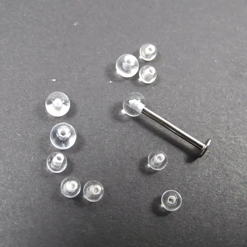 Body Jewelry Replacement Ball - 100 Stück transparente Ersatz-Ersatzkugeln Labret Barbell