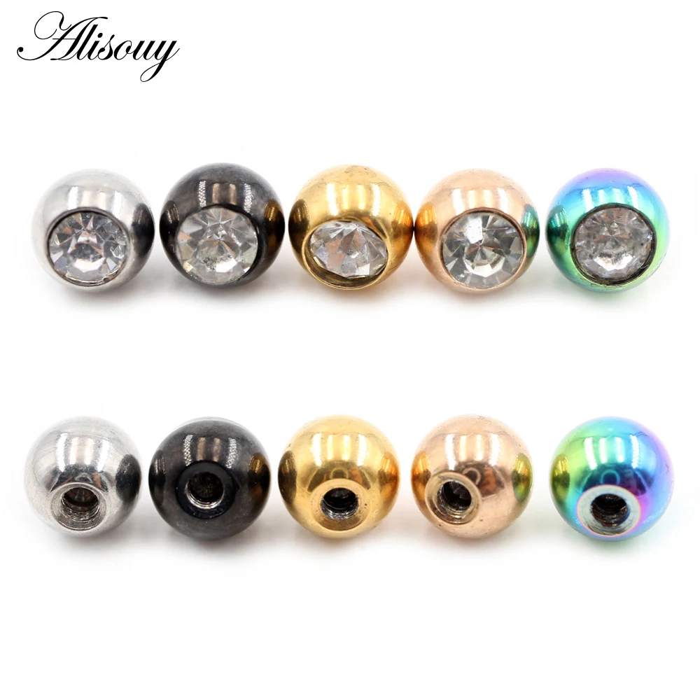 2 Stück 14G/16G Zirkon Edelsta – Body Jewelry Replacement Ball Bewertung und Preis
