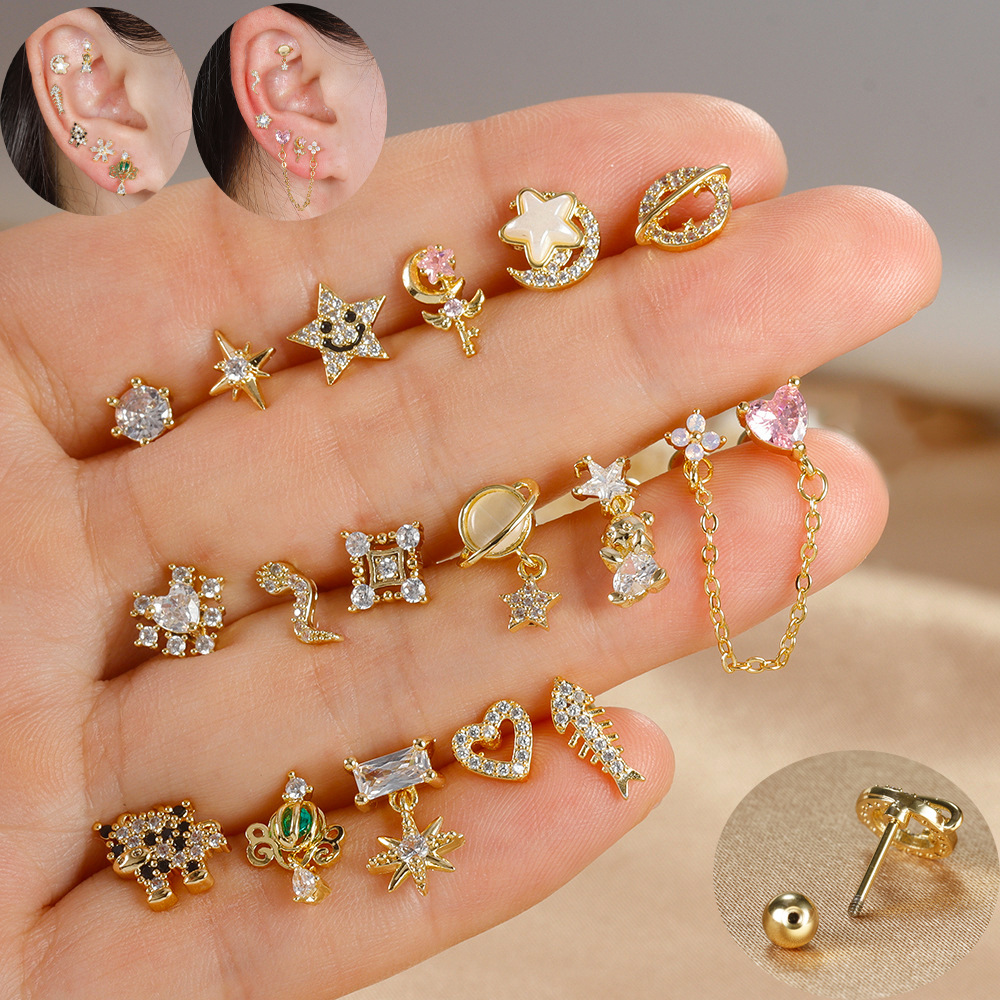 1pc Knorpel Ohr Piercing Ohrri – Body Jewelry Surgical Steel Bewertung und Preis