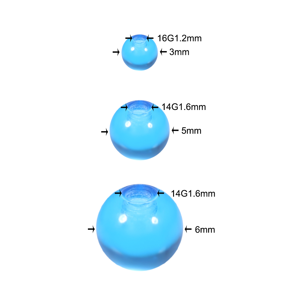 Großhandel Acryl 3MM 5MM 6MM G – Body Jewelry Replacement Ball Bewertung und Preis