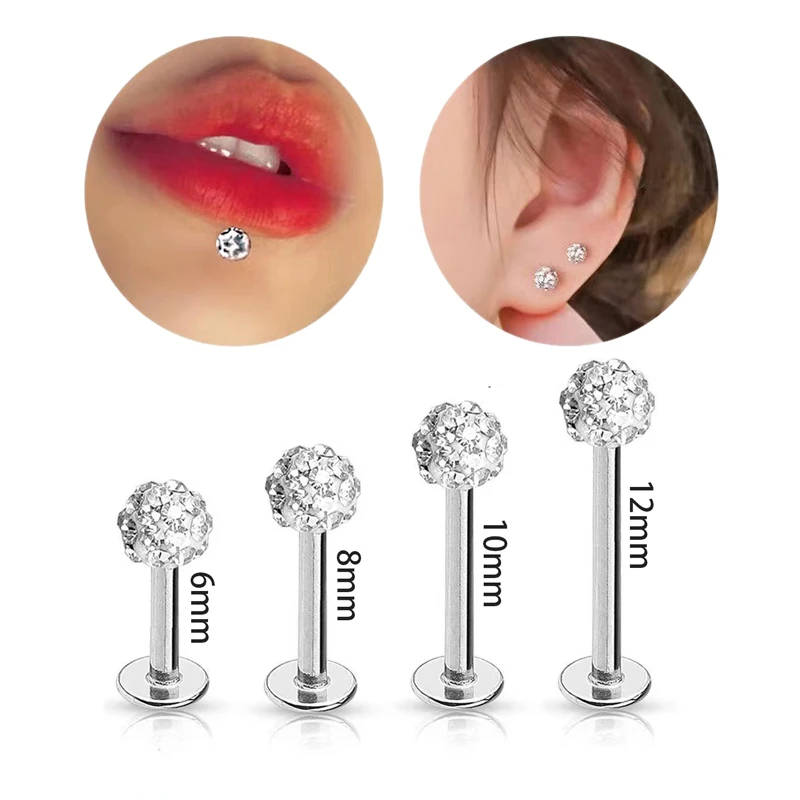 4 Stück 16G Lippen-Labret-Pier – Body Jewelry Surgical Steel Bewertung und Preis