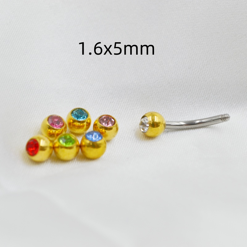 50 teile/los Kristall Edelstei – Body Jewelry Replacement Ball Bewertung und Preis
