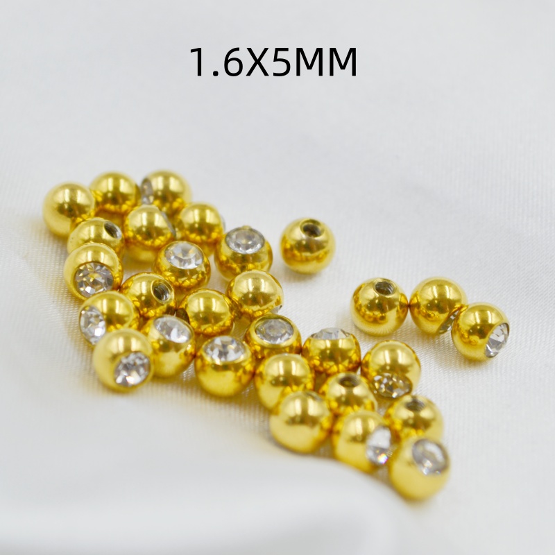 50 teile/los Kristall Edelstei – Body Jewelry Replacement Ball Bewertung und Preis