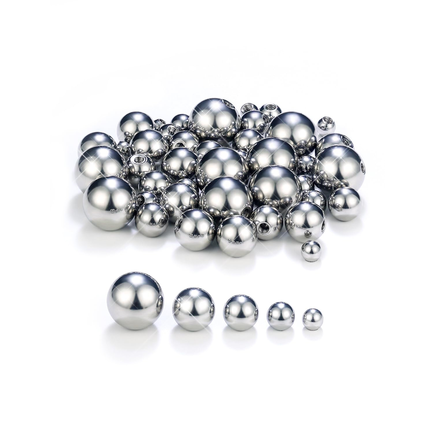 14G 3mm 4mm 5mm 6mm 8mm Außeng – Body Jewelry Replacement Ball Bewertung und Preis