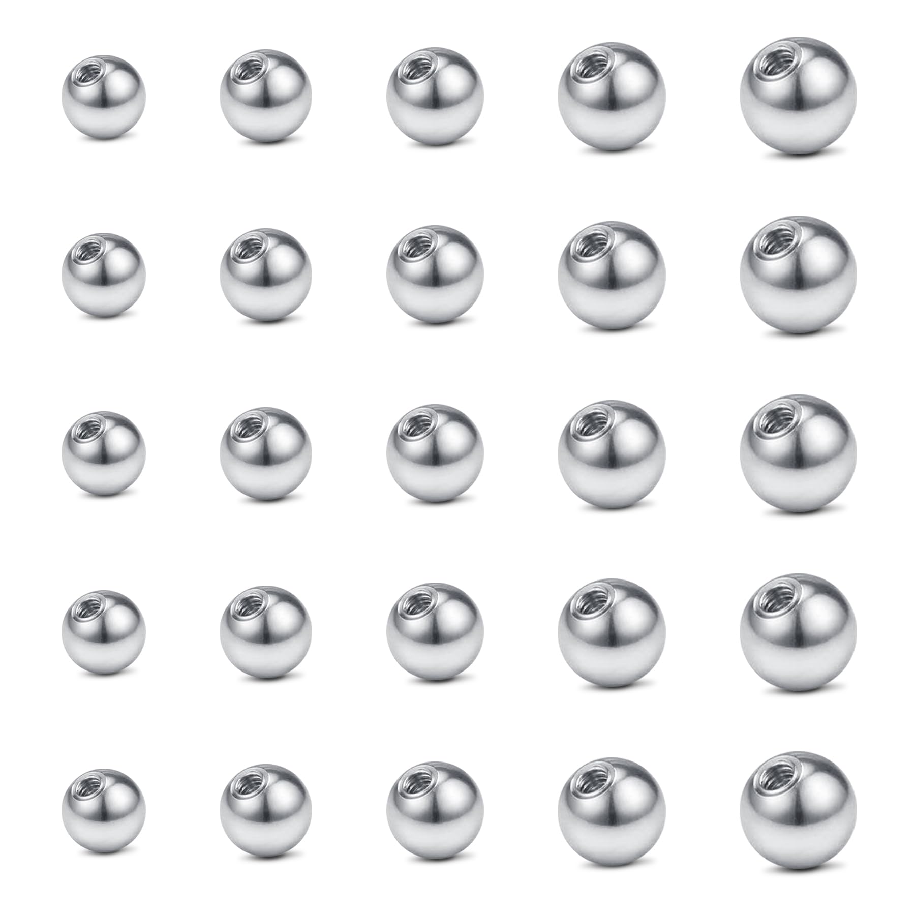 14G 3mm 4mm 5mm 6mm 8mm Außeng – Body Jewelry Replacement Ball Bewertung und Preis