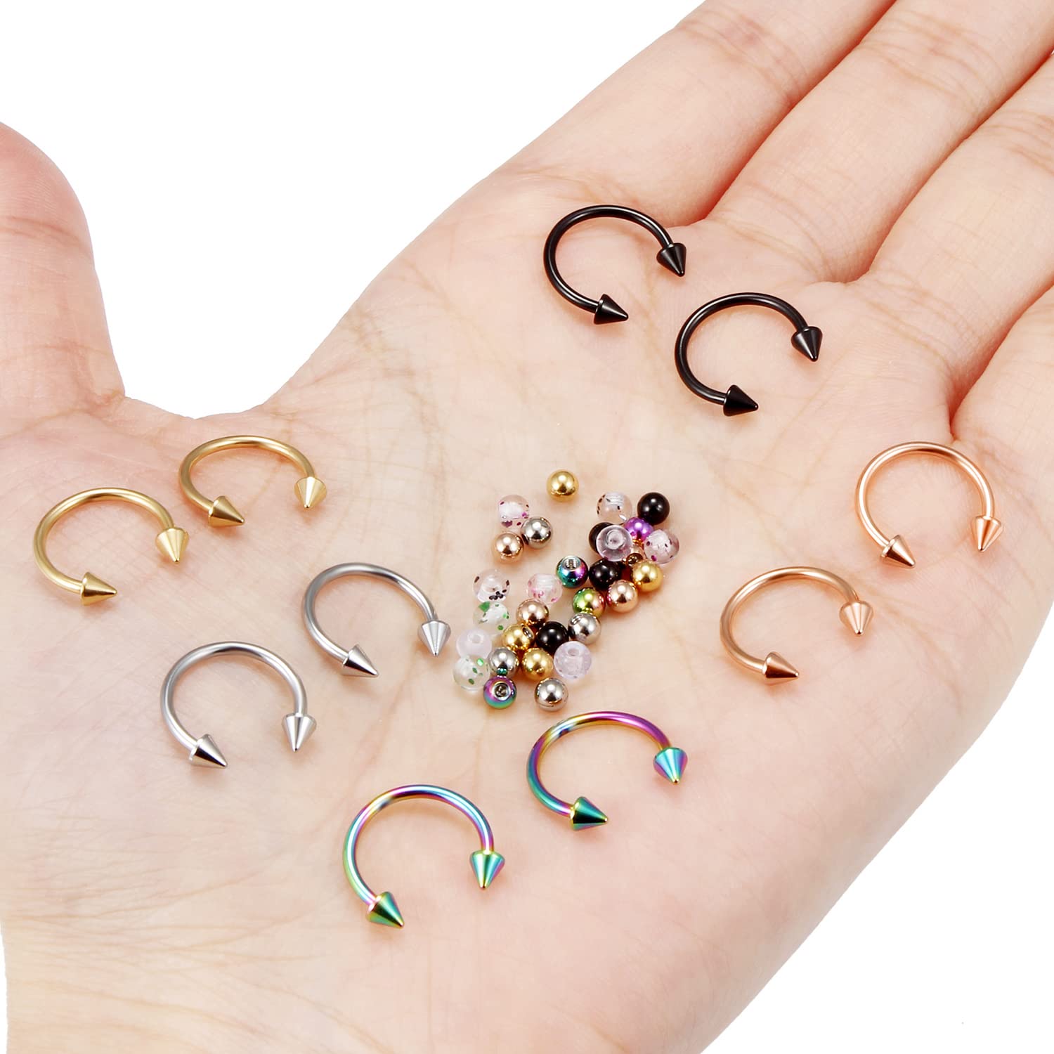 10pcs Pferdeschuhringe 30pcs E – Body Jewelry Replacement Ball Bewertung und Preis