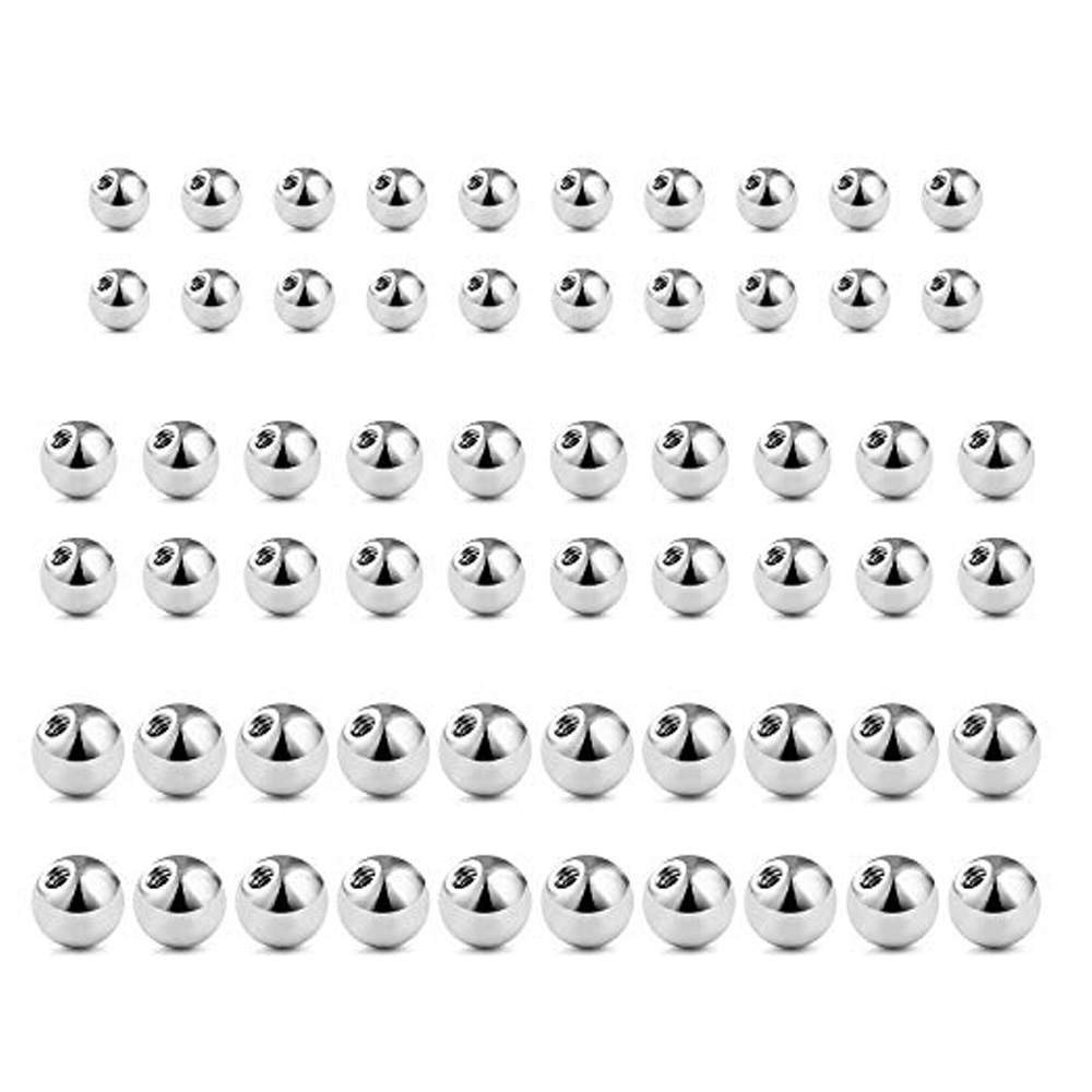 Wkoud 60pcs 14g 16g 3-5mm 316l – Body Jewelry Replacement Ball Bewertung und Preis