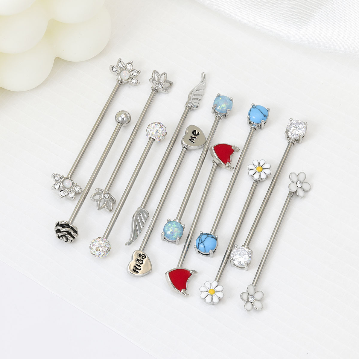 16G Pfeile Herzen Industrial B – Body Jewelry Surgical Steel Bewertung und Preis