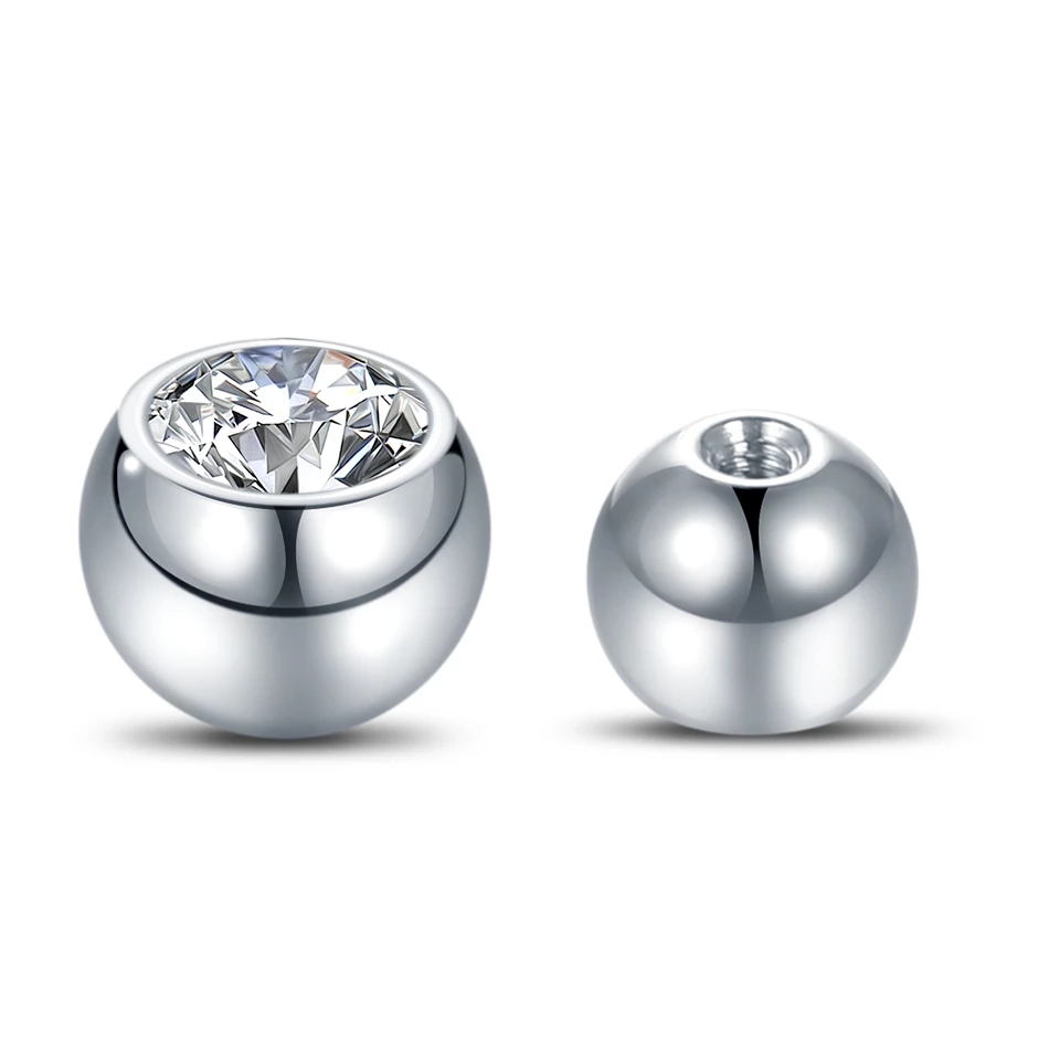 10 Stück G23 Titan-Kristallkug – Body Jewelry Replacement Ball Bewertung und Preis